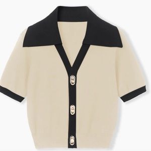 Effortless Collared Top (NWT)